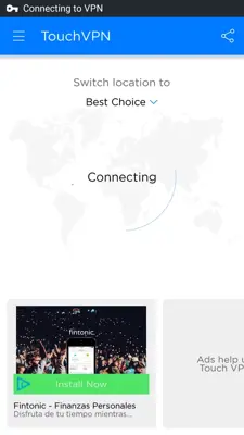 TouchVPN android App screenshot 0