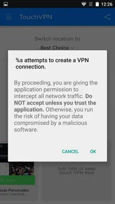 TouchVPN android App screenshot 4